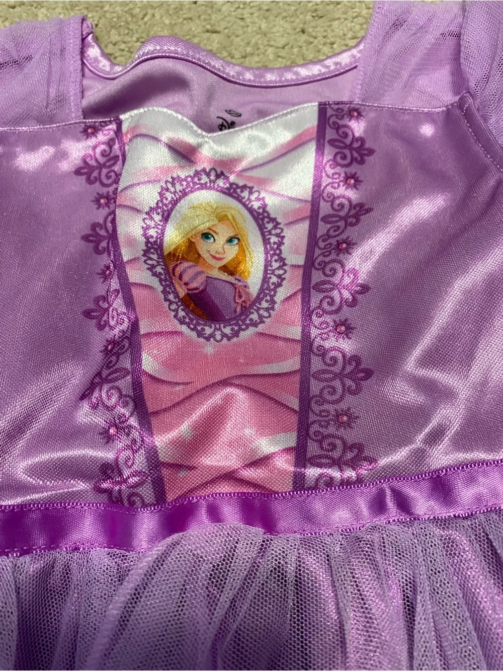 Disney Tangled Girls Nightgown with Glitter Accents - Picture 2 of 4